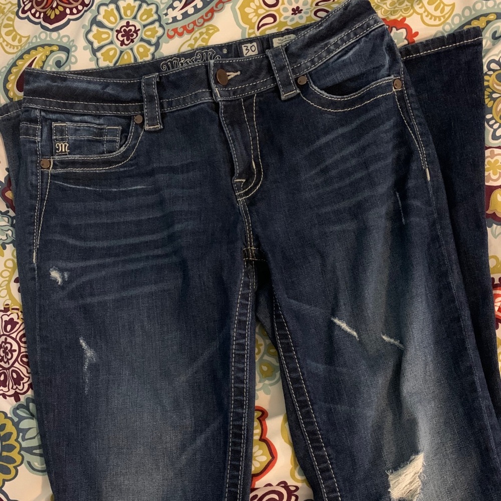 Miss Me Mid Rise Flare Jeans